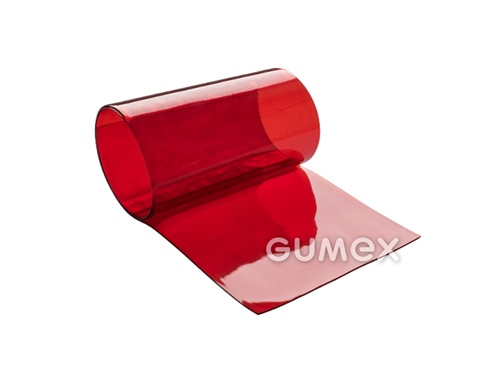 Závěsná fólie do vrat a průchodů CS-MARK RED, tloušťka 2mm, šíře 300mm, 80°ShA, PVC, -20°C/+60°C, transparentní červená